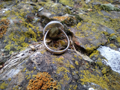Sterling Silver Rainbow Labradorite Ring Size 7