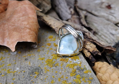 Sterling Silver Larimar Ring Size 7