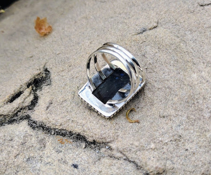 Sterling Silver Labradorite Ring Size 7.5