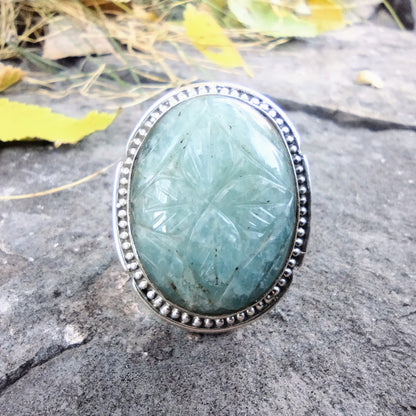 Aquamarine Ring | Size 7.5