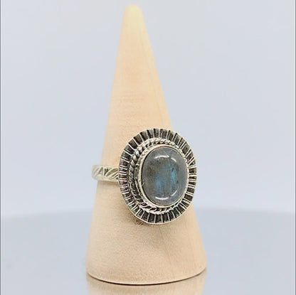 Sterling Silver Labradorite Ring Size 7.25